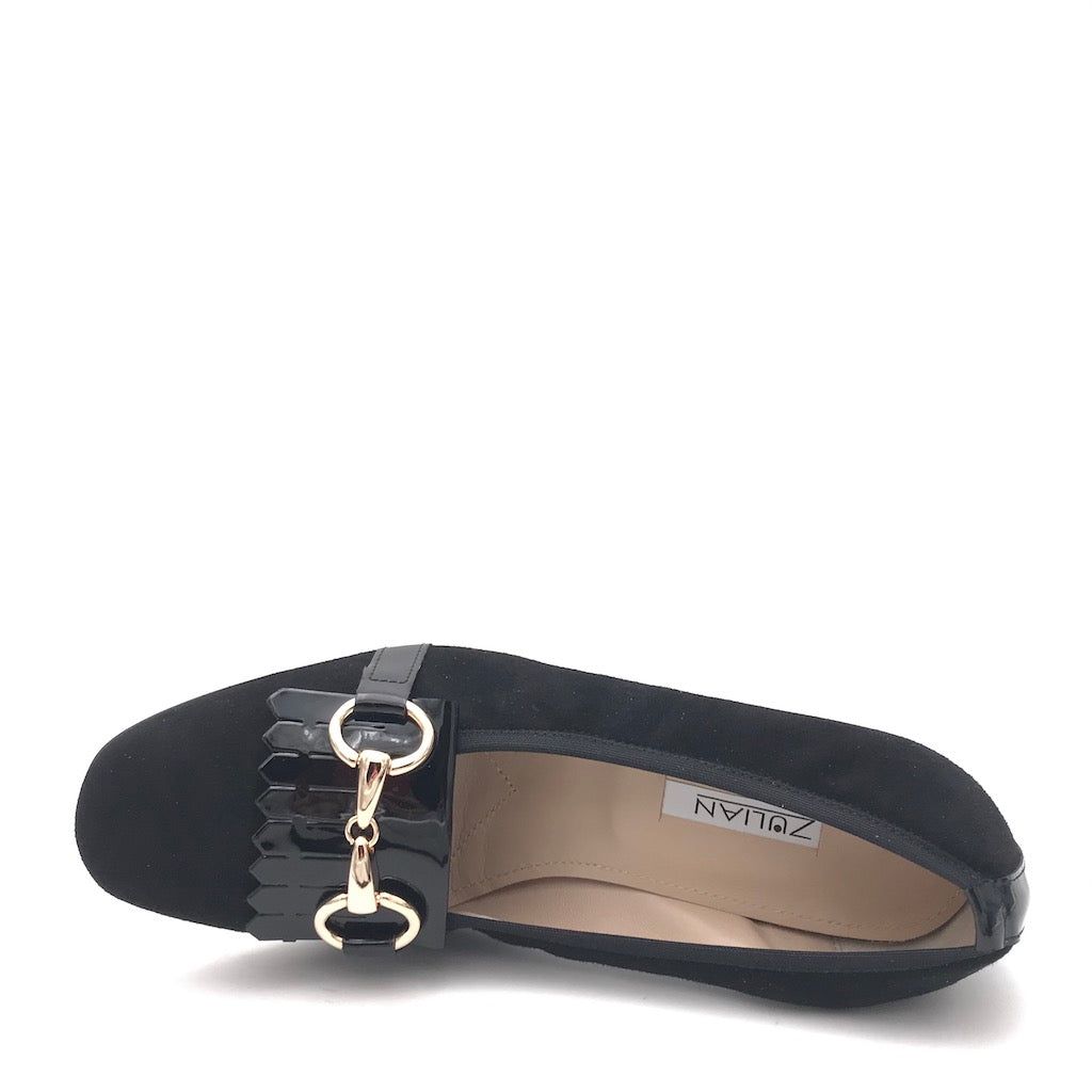 Zulian Calzature Scarpa in camoscio nero Ultimi tre giorni