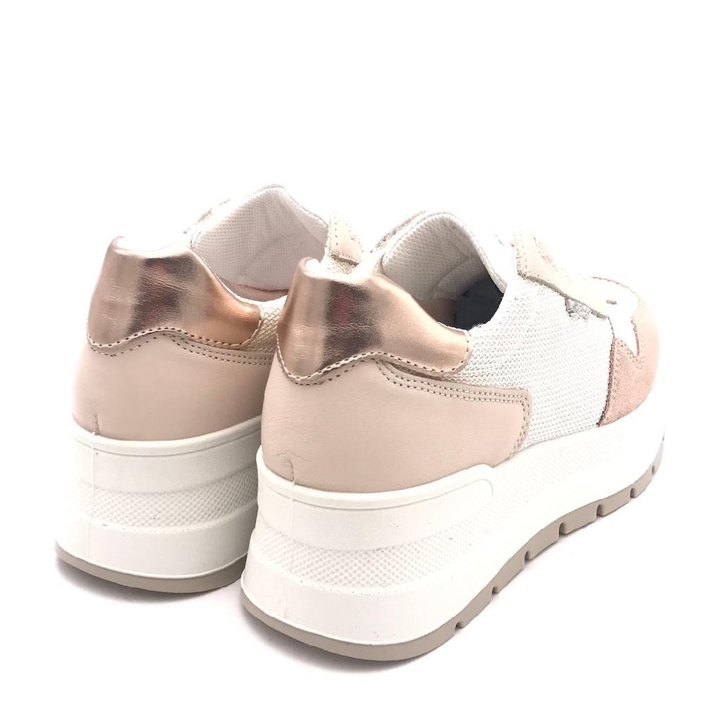 Zulian Calzature Sneakers Kola cipria-bianco Promozione temporanea