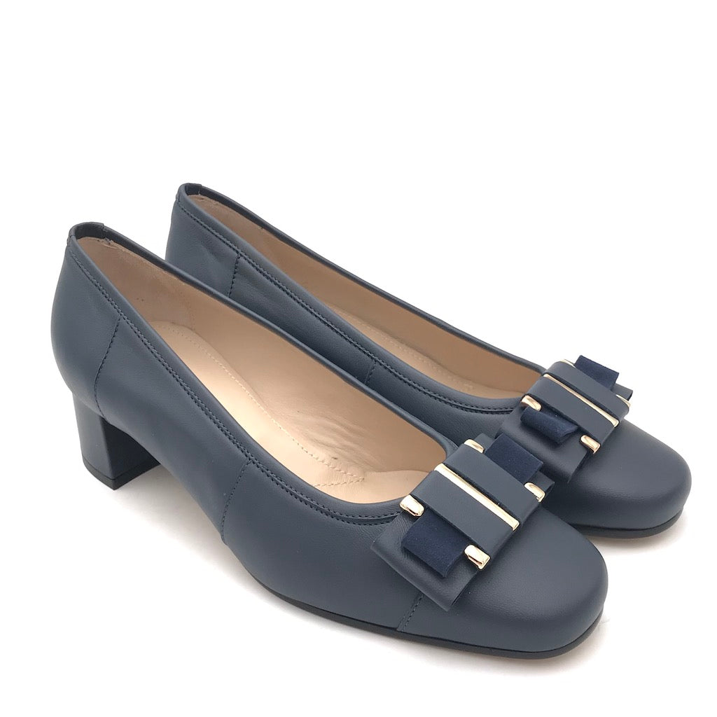 Zulian Calzature Ballerina in pelle blu Only for today