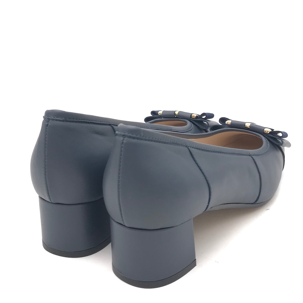Zulian Calzature Ballerina in pelle blu Only for today