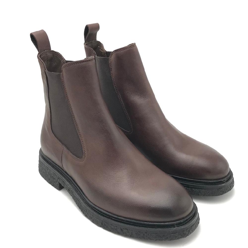 Zulian Calzature Beatles in pelle testa di moro Sconti questo mese