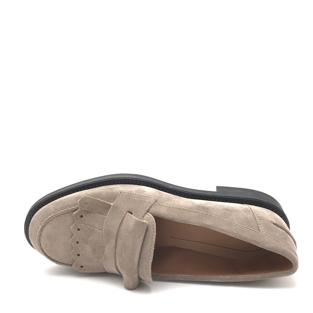 Zulian Calzature Mocassino frangia in crosta sand Italy