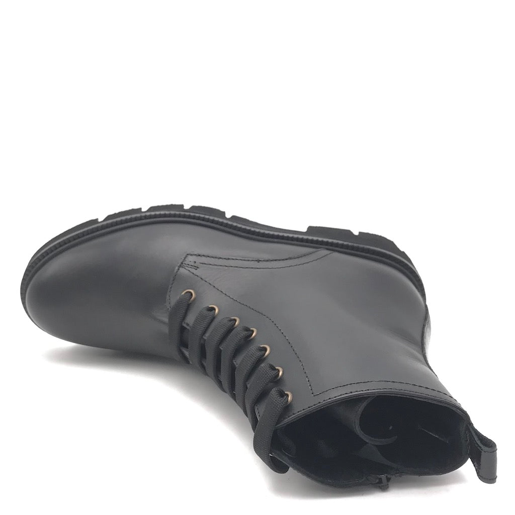 Zulian Calzature Anfibio in vitello nero Promozione Limitata