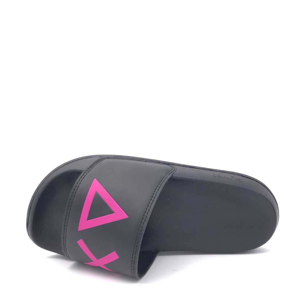Zulian Calzature Ciabatta Slipper logo nera Prezzo Ridotto