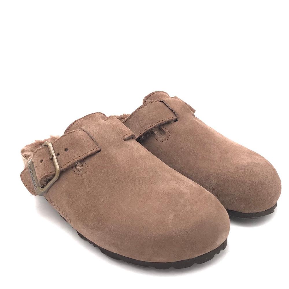 Zulian Calzature Ciabatta Sara shearling tortora Offerta