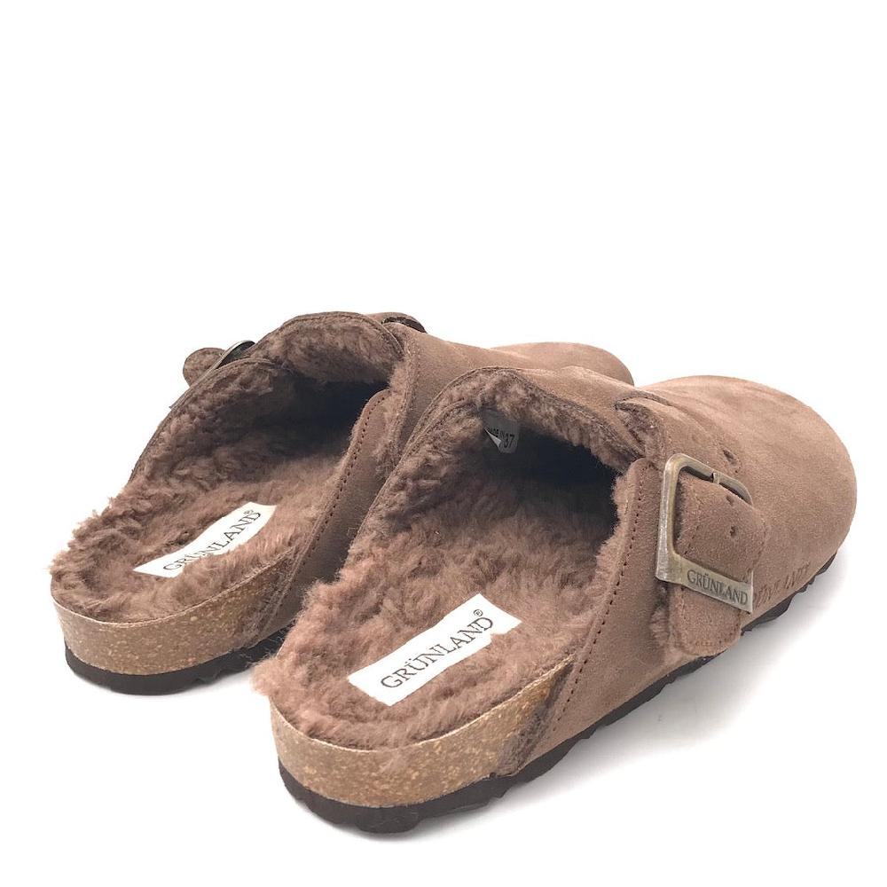 Zulian Calzature Ciabatta Sara shearling tortora Offerta