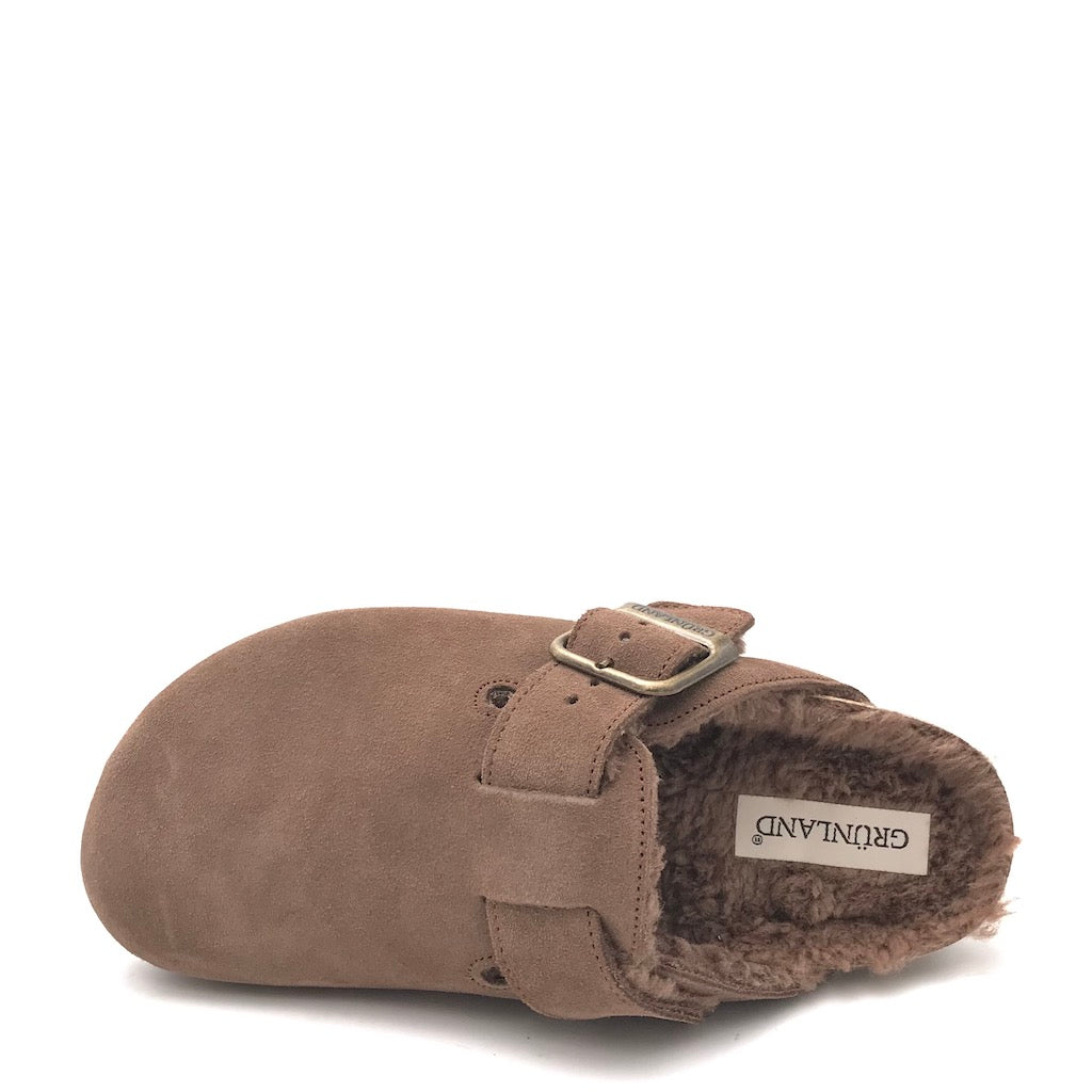 Zulian Calzature Ciabatta Sara shearling tortora Offerta
