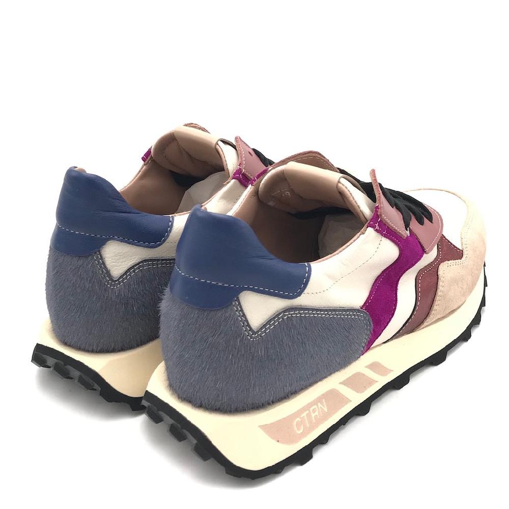 Zulian Calzature Sneakers running multicolor-off white Vendita Calda