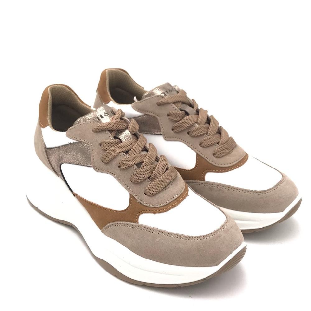 Zulian Calzature Sneakers Enola bianco-visone Moda
