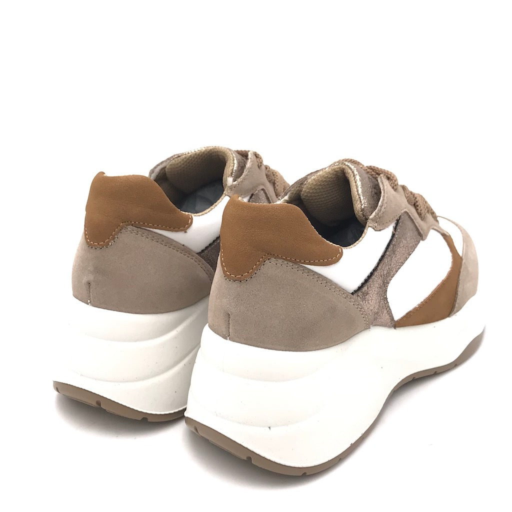 Zulian Calzature Sneakers Enola bianco-visone Moda