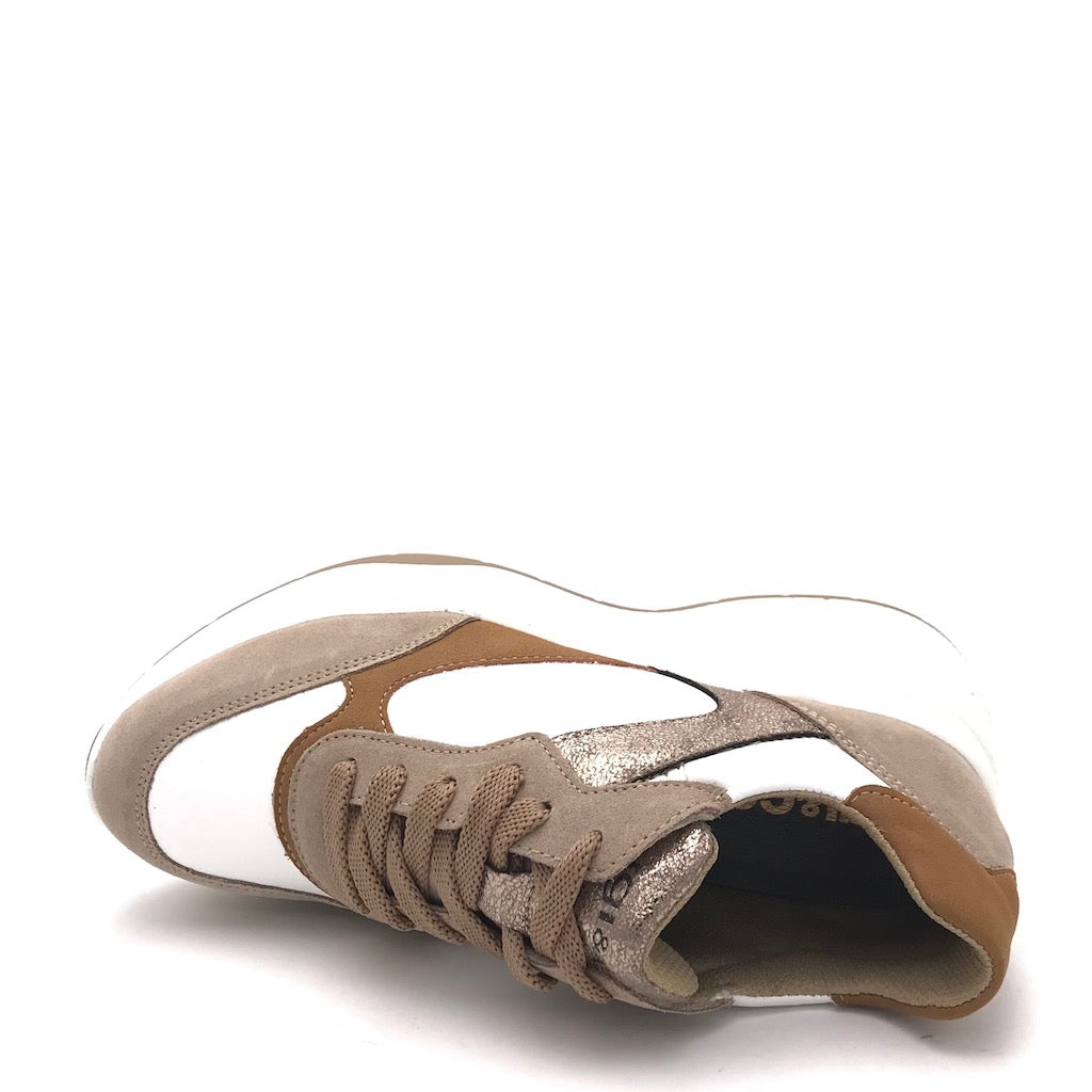 Zulian Calzature Sneakers Enola bianco-visone Moda