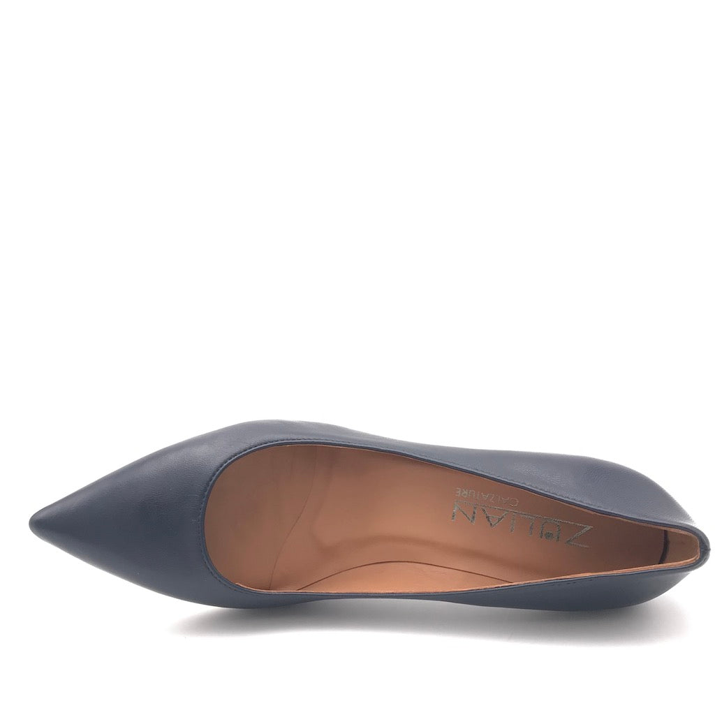 Zulian Calzature Decolletè Lory in nappa blu Offerta speciale