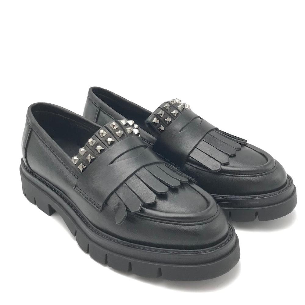 Zulian Calzature Mocassino Taylor frangia nero Offerta Giorno del Papà