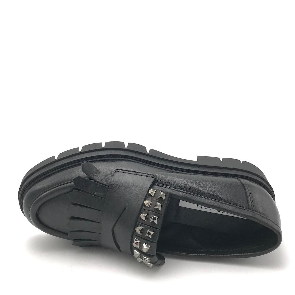Zulian Calzature Mocassino Taylor frangia nero Offerta Giorno del Papà
