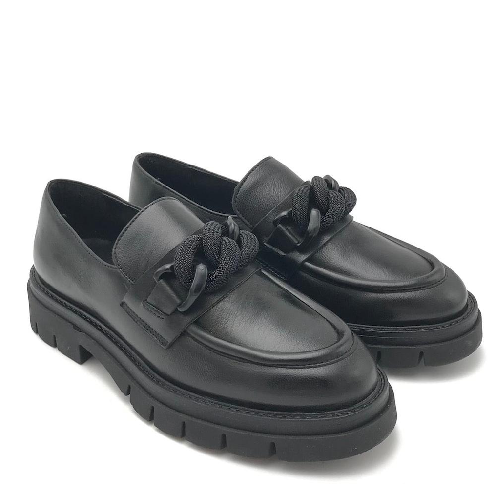 Zulian Calzature Mocassino Taylor catena nero Offerta San Valentino