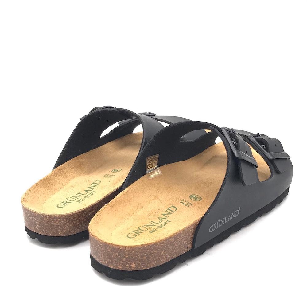 Zulian Calzature Ciabatta Sara doppia fibbia nera Online Outlet