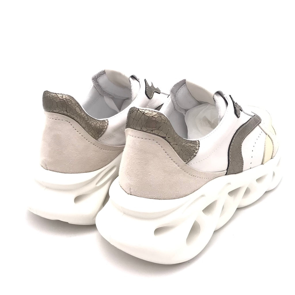 Zulian Calzature Sneakers running cocco-bianco Lightning offer