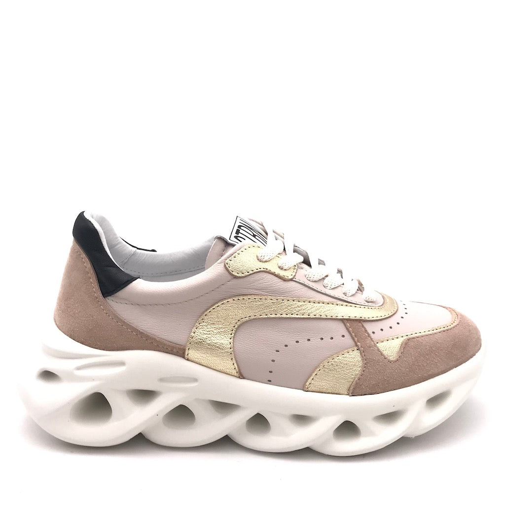 Zulian Calzature Sneakers running crepe-platino Grandi sconti