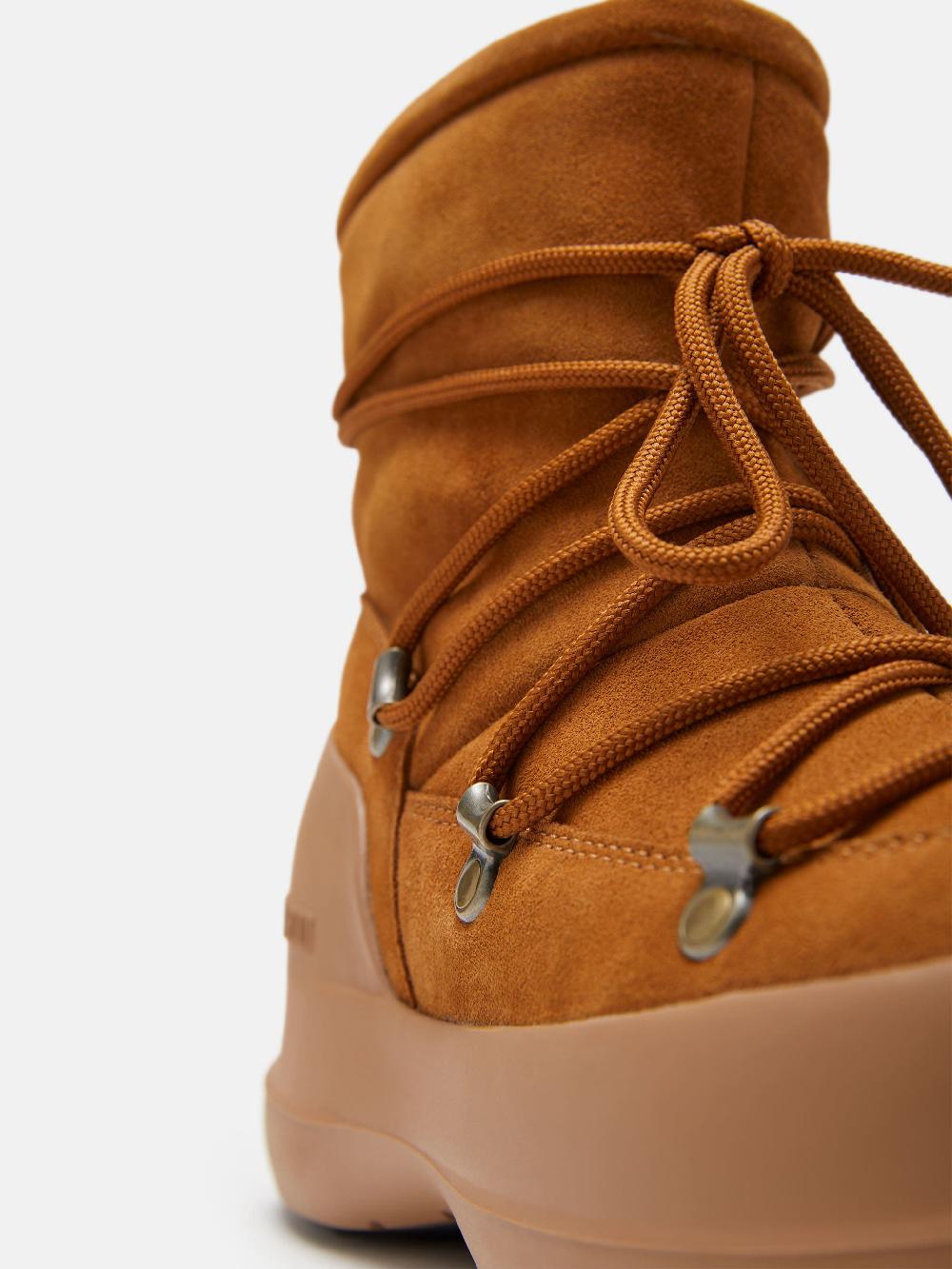 Moon Boot STIVALE LUNA COGNAC IN PELLE SCAMOSCIATA In Linea