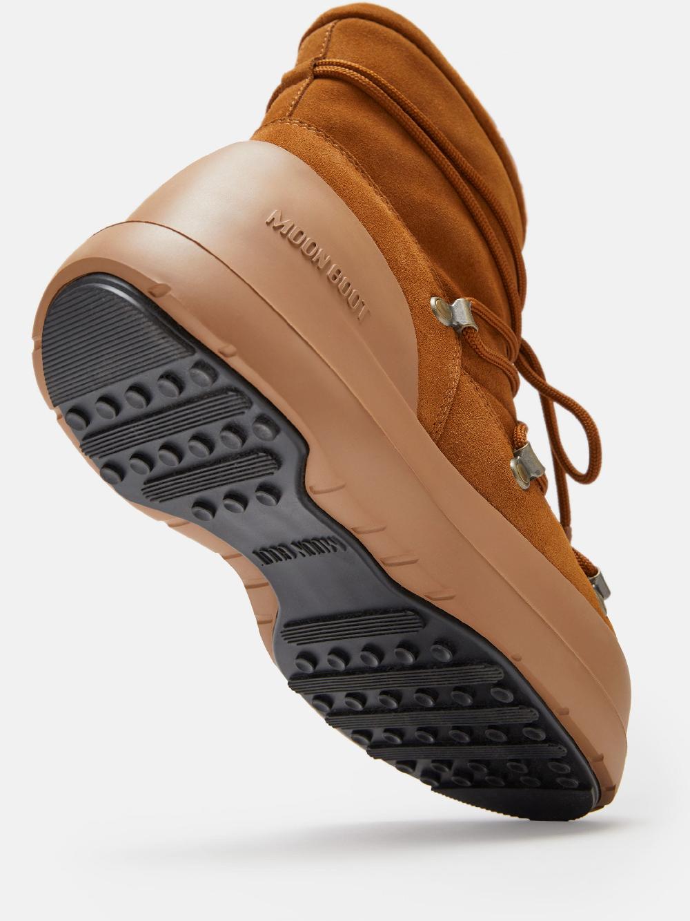 Moon Boot STIVALE LUNA COGNAC IN PELLE SCAMOSCIATA In Linea