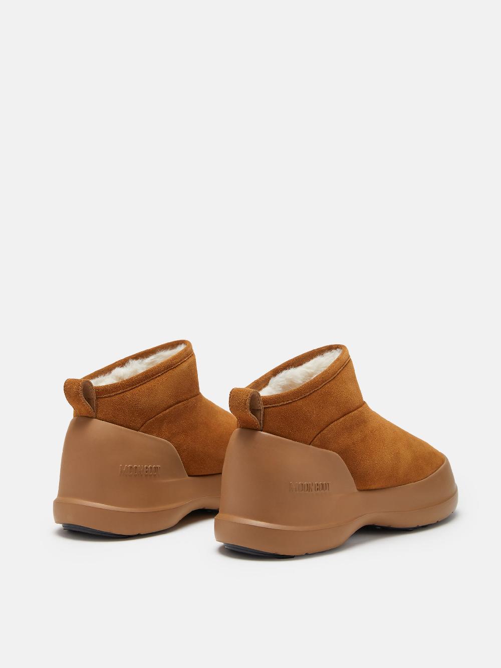 Moon Boot STIVALE LUNA LOW COGNAC IN PELLE SCAMOSCIATA Vendita