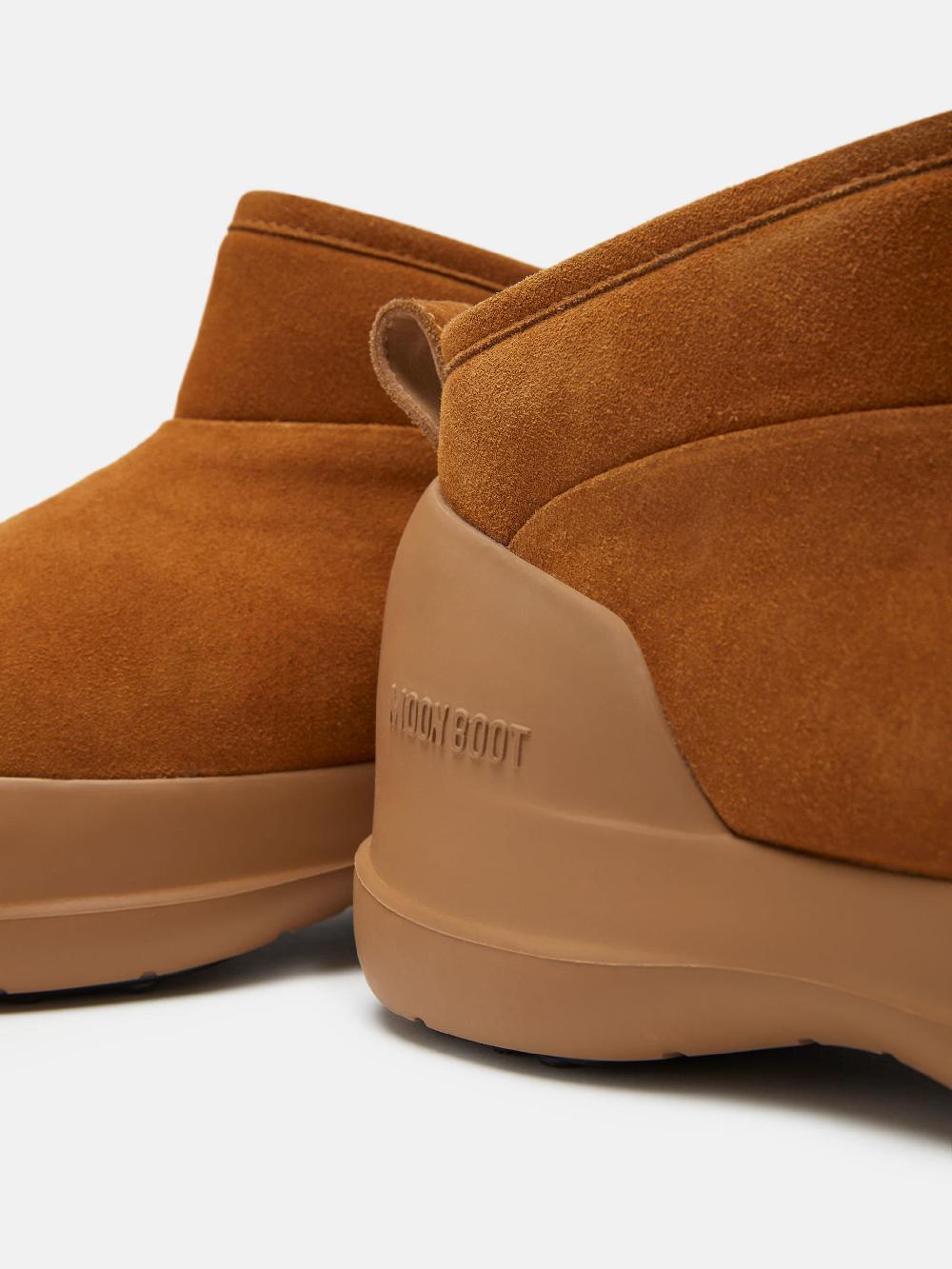 Moon Boot STIVALE LUNA LOW COGNAC IN PELLE SCAMOSCIATA Vendita