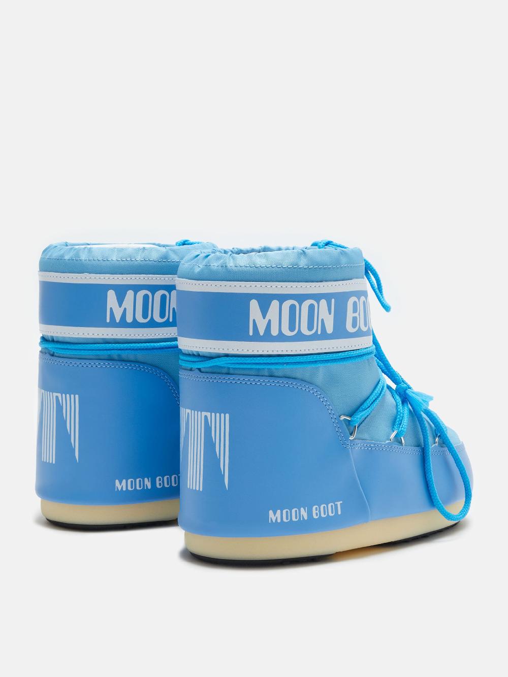 Moon Boot ICON LOW NYLON AZZURRO Spedizione Gratuita