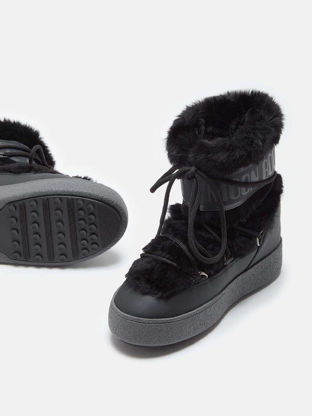 Moon Boot LTRACK LOW FAUX FUR NERO Soddisfazione Garantita