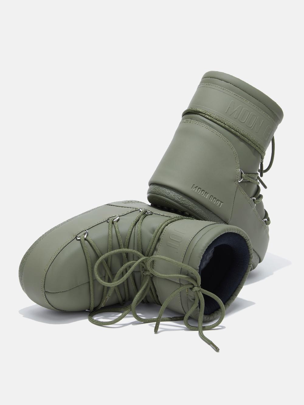 Moon Boot ICON LOW KAKI IN GOMMA Negozi Online