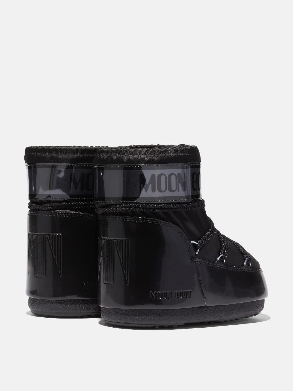 Moon Boot ICON LOW GLANCE NERO IN RASO Sottocosto