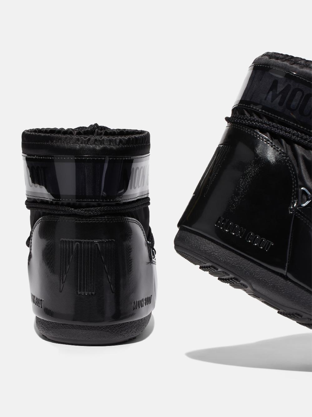 Moon Boot ICON LOW GLANCE NERO IN RASO Sottocosto