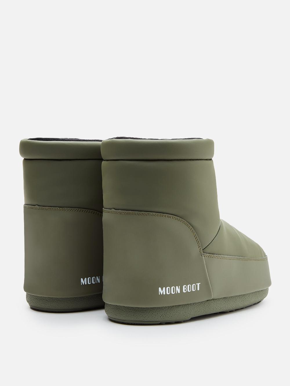 Moon Boot ICON LOW KHAKI IN GOMMA SENZA LACCI Saldi