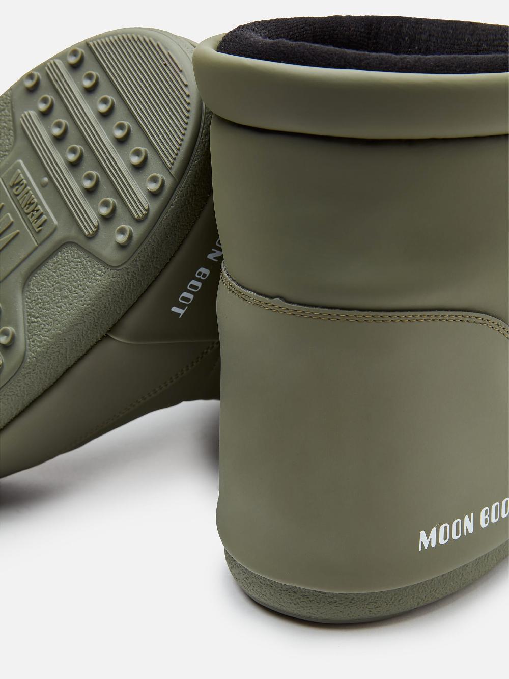 Moon Boot ICON LOW KHAKI IN GOMMA SENZA LACCI Saldi