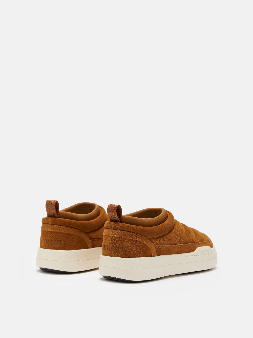 Moon Boot PARK SOFT COGNAC IN PELLE SCAMOSCIATA 2025