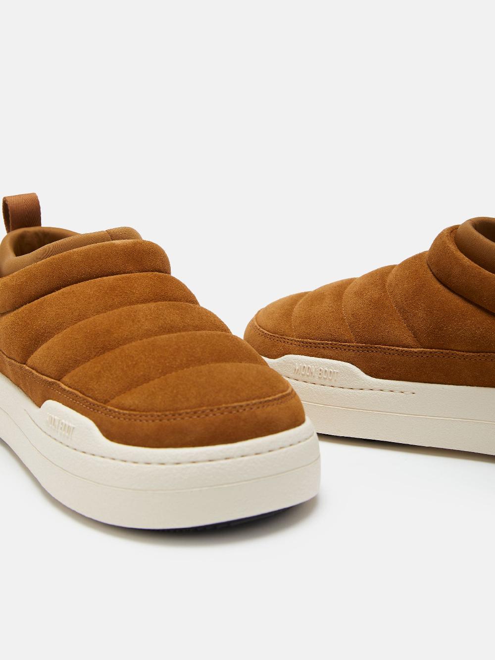 Moon Boot PARK SOFT COGNAC IN PELLE SCAMOSCIATA 2025