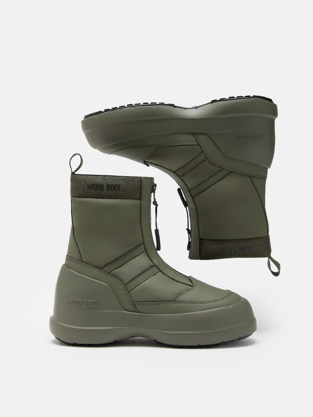Moon Boot STIVALE LUNA KAKI CON ZIP Italia
