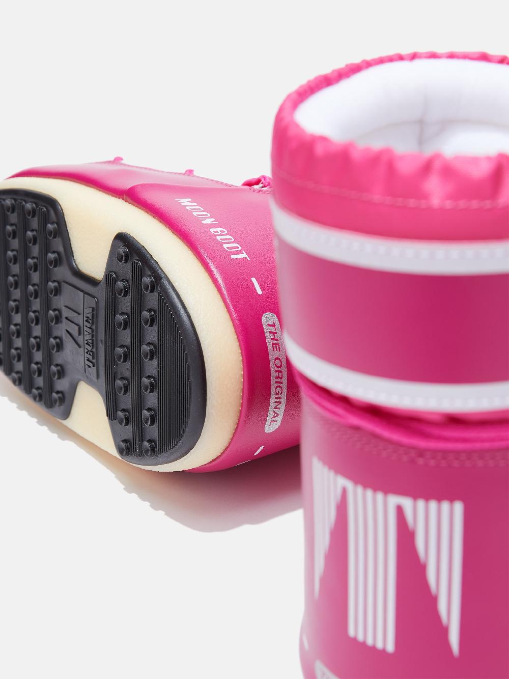 Moon Boot ICON LOW FUCSIA IN NYLON In Linea