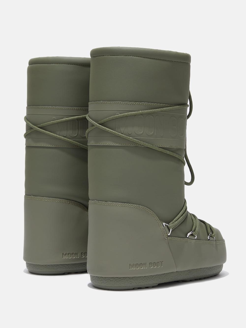Moon Boot ICON RUBBER KAKI Nuovo
