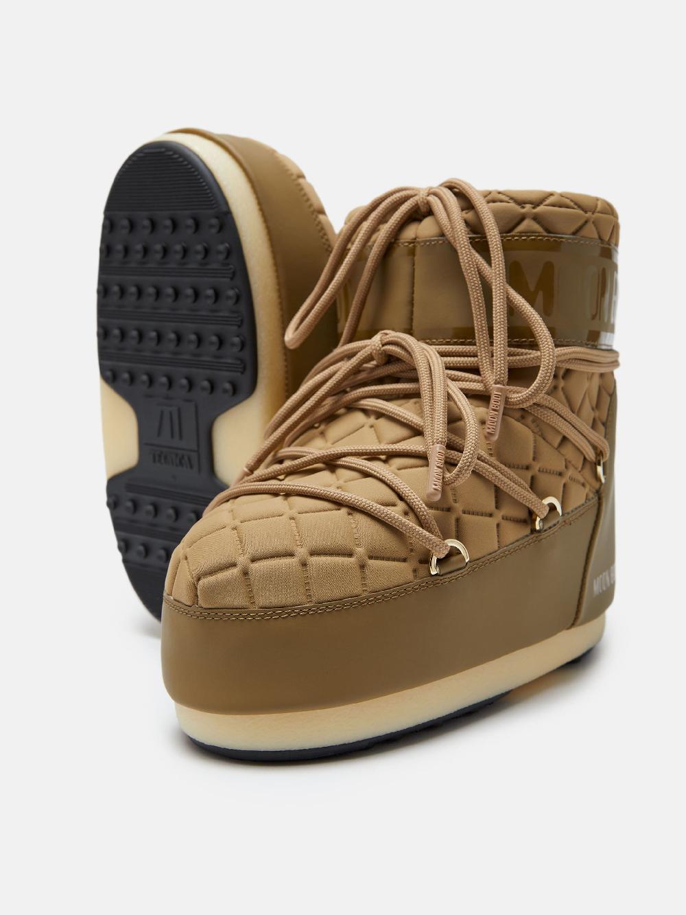 Moon Boot ICON LOW QUILT MARRONE CHIARO Vendita