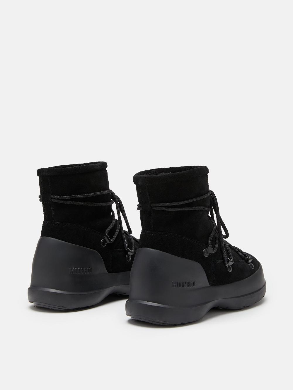 Moon Boot STIVALE LUNA NERO IN PELLE SCAMOSCIATA Prezzo Ridotto