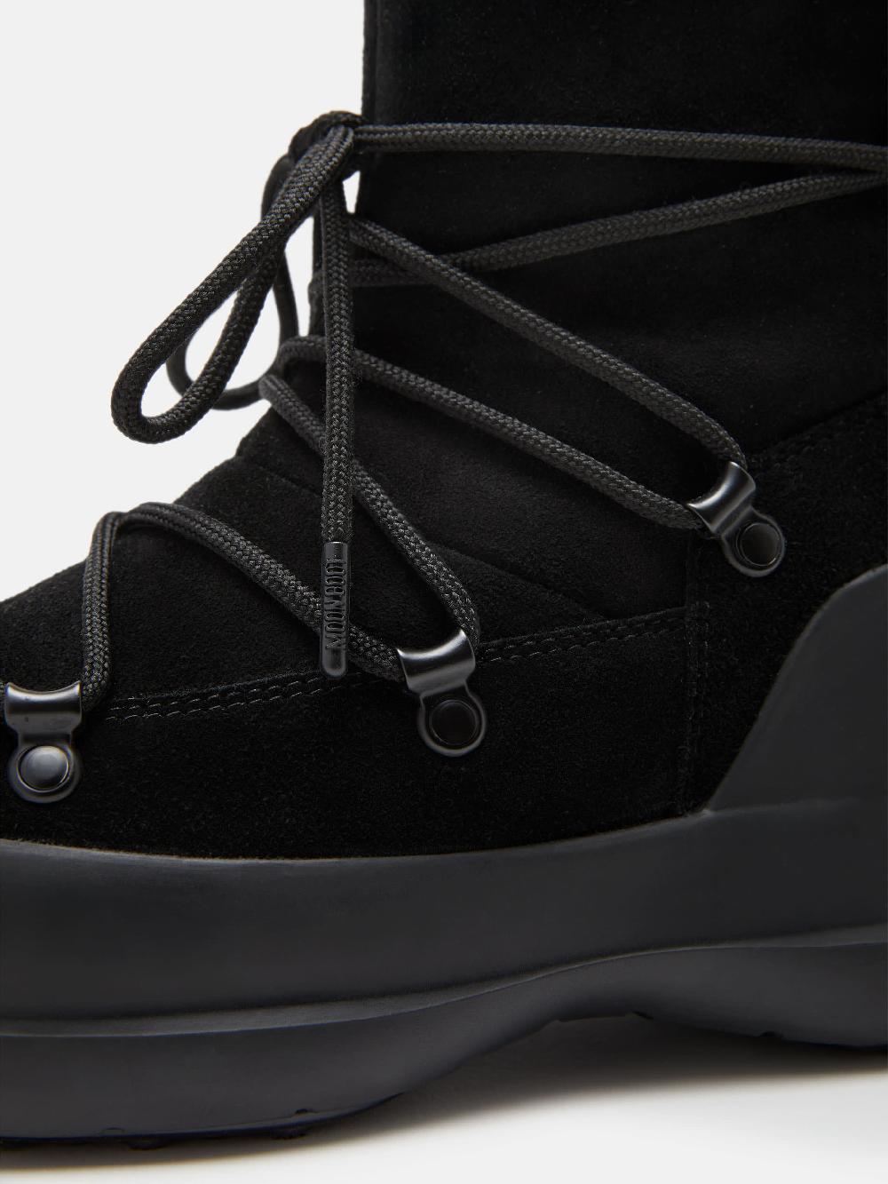 Moon Boot STIVALE LUNA NERO IN PELLE SCAMOSCIATA Prezzo Ridotto