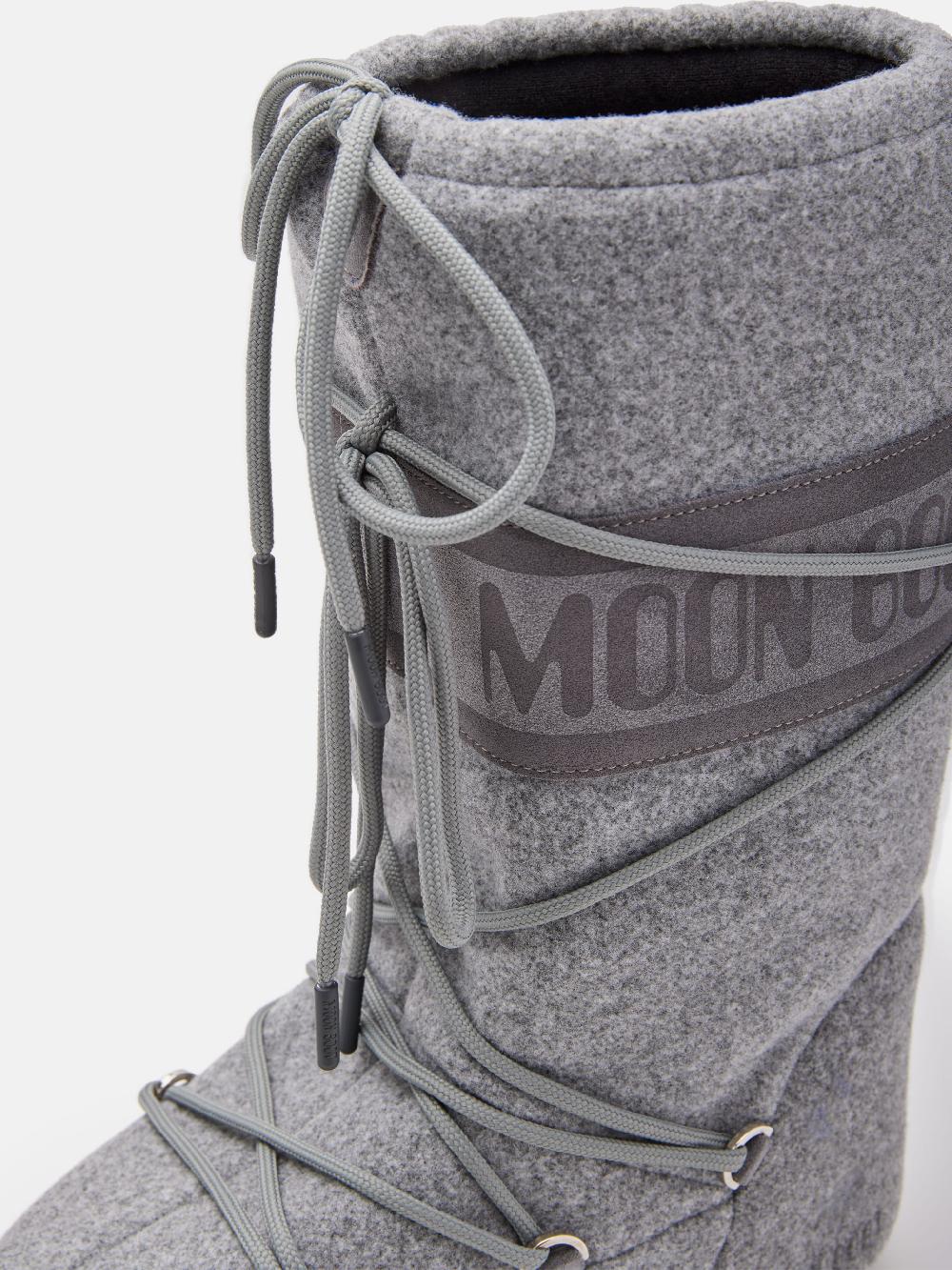 Moon Boot ICON FELT GRIGIO Spedizione gratuita