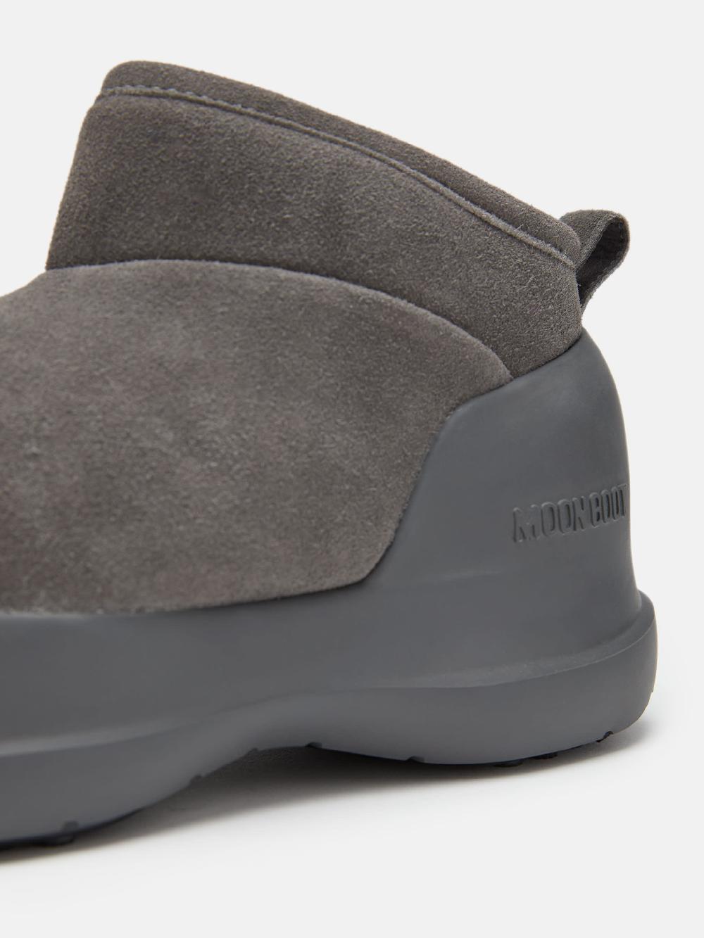 Moon Boot STIVALE LUNA LOW GRIGIO IN PELLE SCAMOSCIATA Hotsell