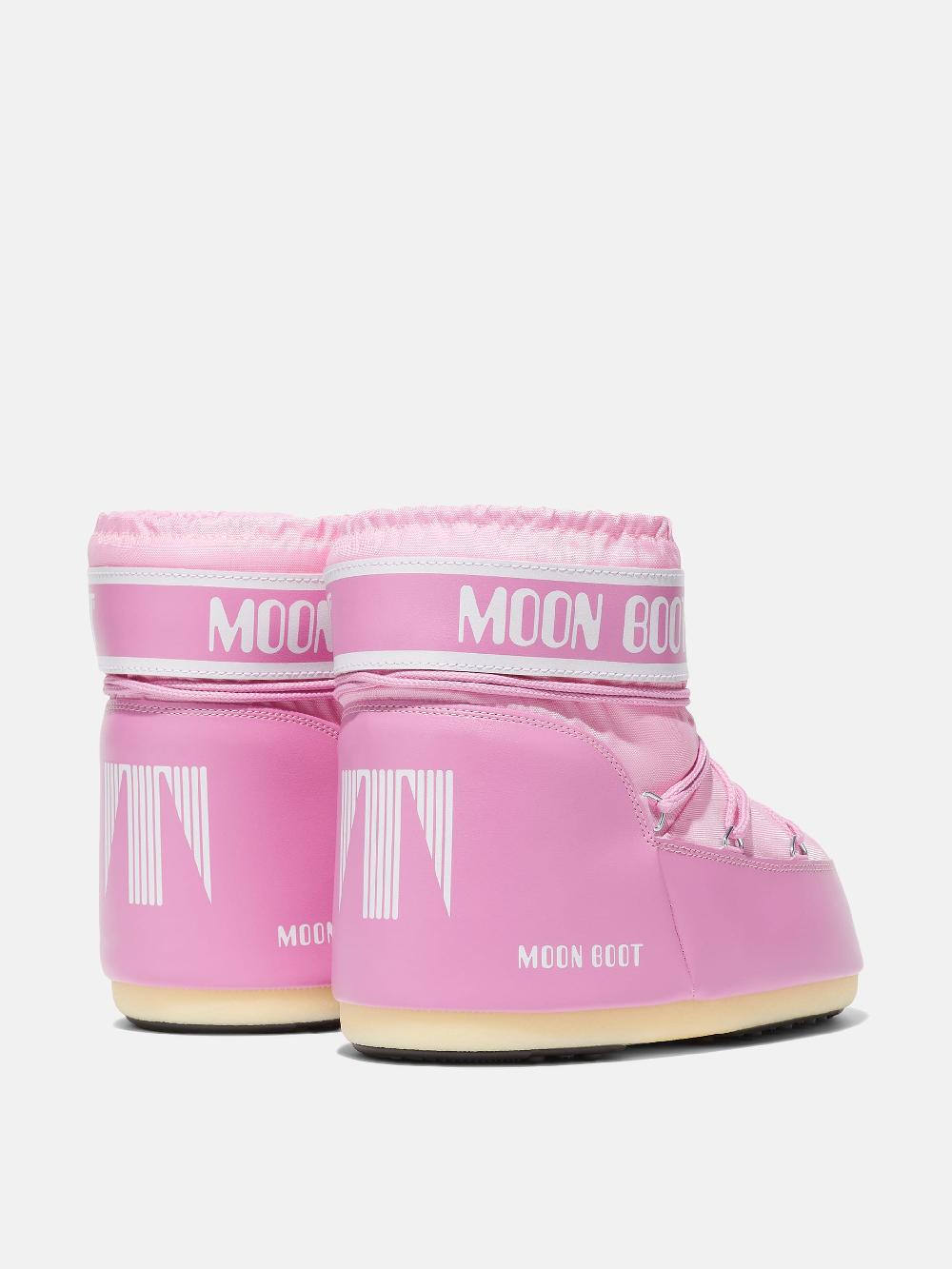 Moon Boot ICON LOW ROSA IN NYLON Vendite Flash