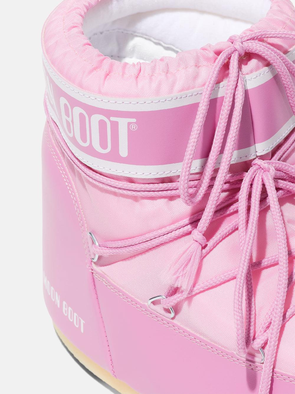 Moon Boot ICON LOW ROSA IN NYLON Vendite Flash