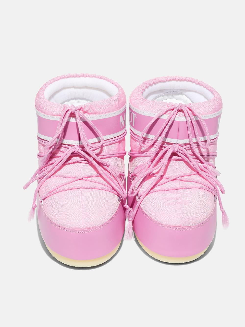 Moon Boot ICON LOW ROSA IN NYLON Vendite Flash
