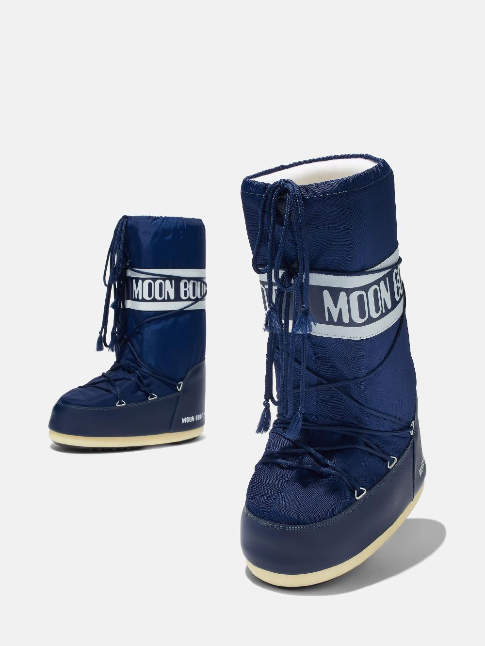 Moon Boot ICON BLU NAVY IN NYLON Negozio