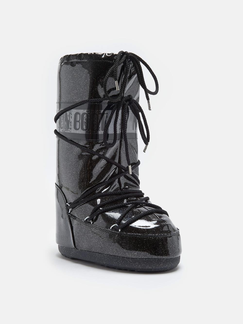 Moon Boot ICON GLITTER NERO Italia