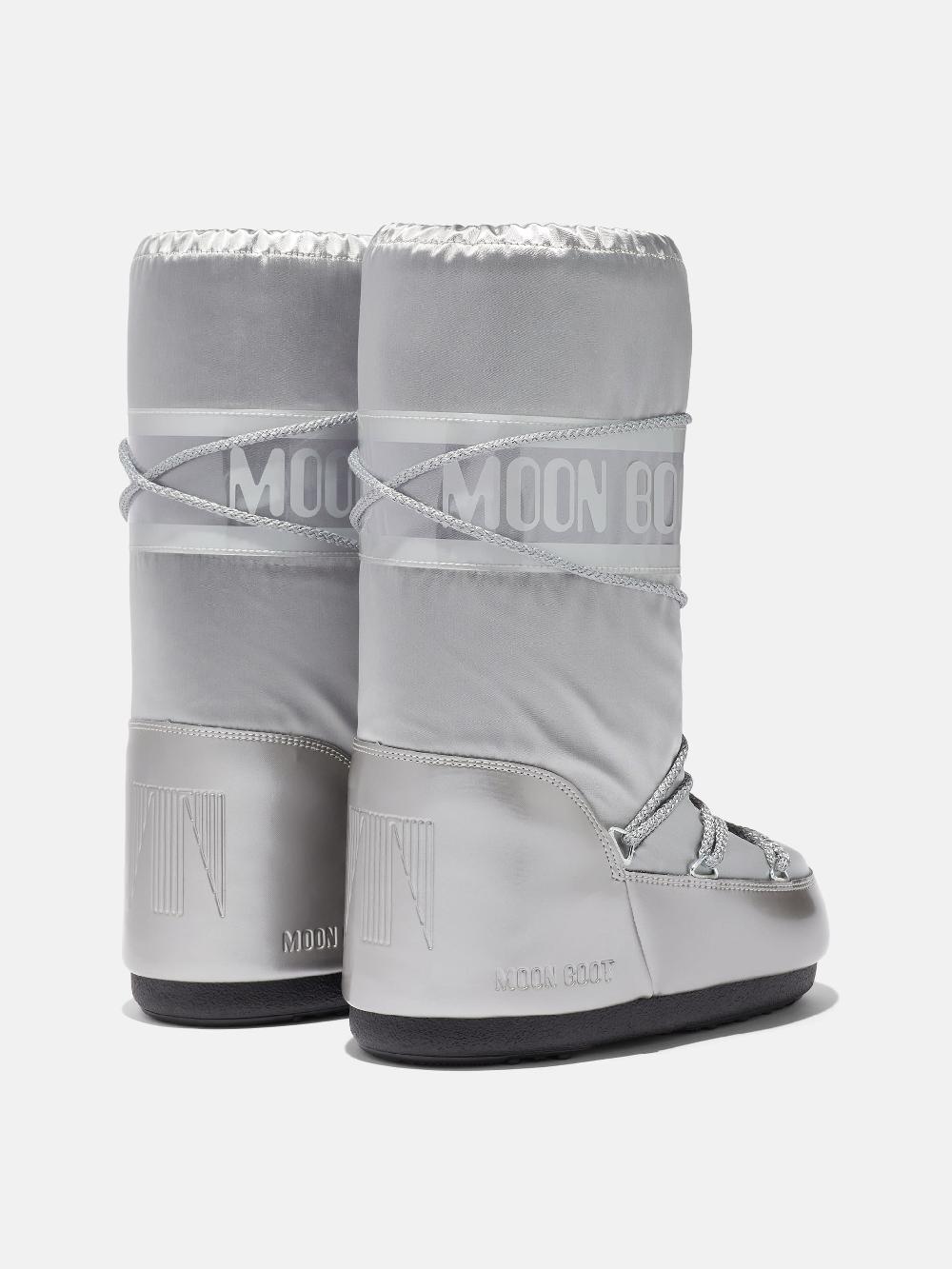 Moon Boot ICON GLANCE ARGENTO IN RASO Qualità