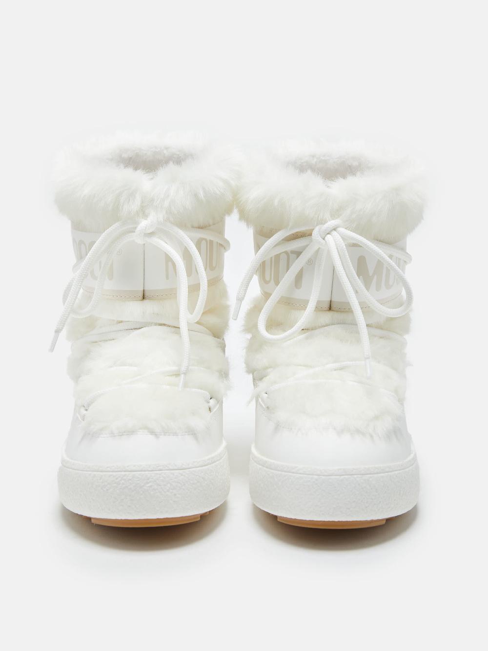 Moon Boot LTRACK LOW FAUX FUR BIANCO Consegna Veloce